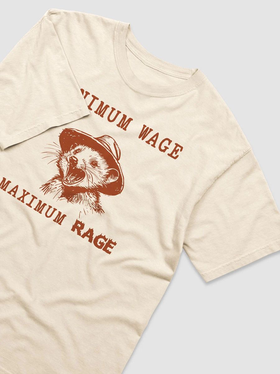 Minimum Wage Maximum Rage Raccoon Unisex Shirt product image (52)