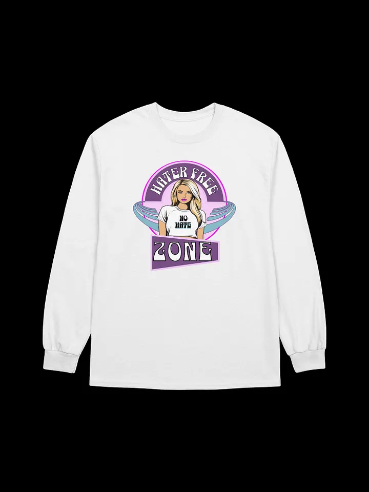 Hater Free Zone - Gildan Ultra Cotton Unisex Long Sleeve T-Shirt product image (7)