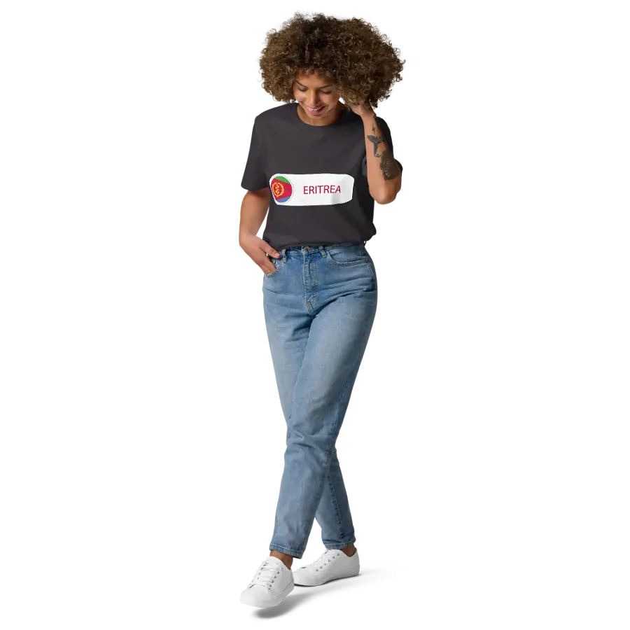 Eritrea Flag Emblem Organic Tee product image (143)