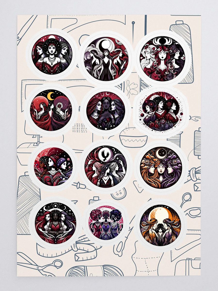 Goddess Energy Kiss Cut Decals | Sticker Sheet product image (3)