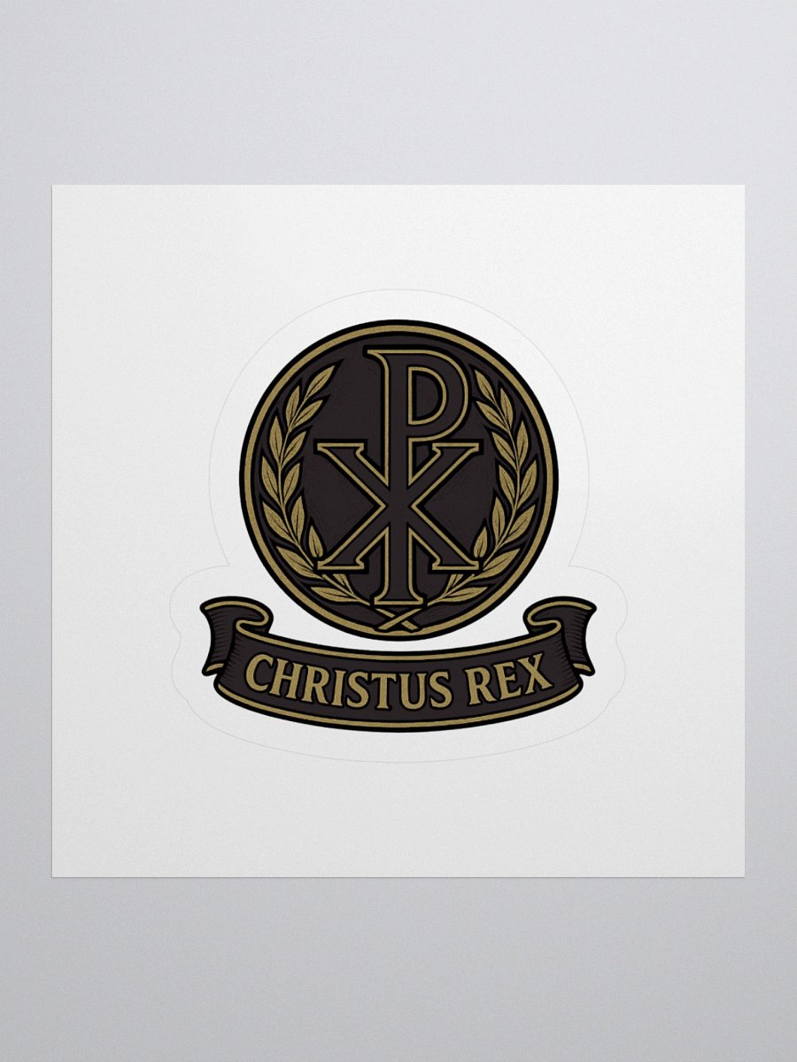 Chi-Rho sticker black product image (1)