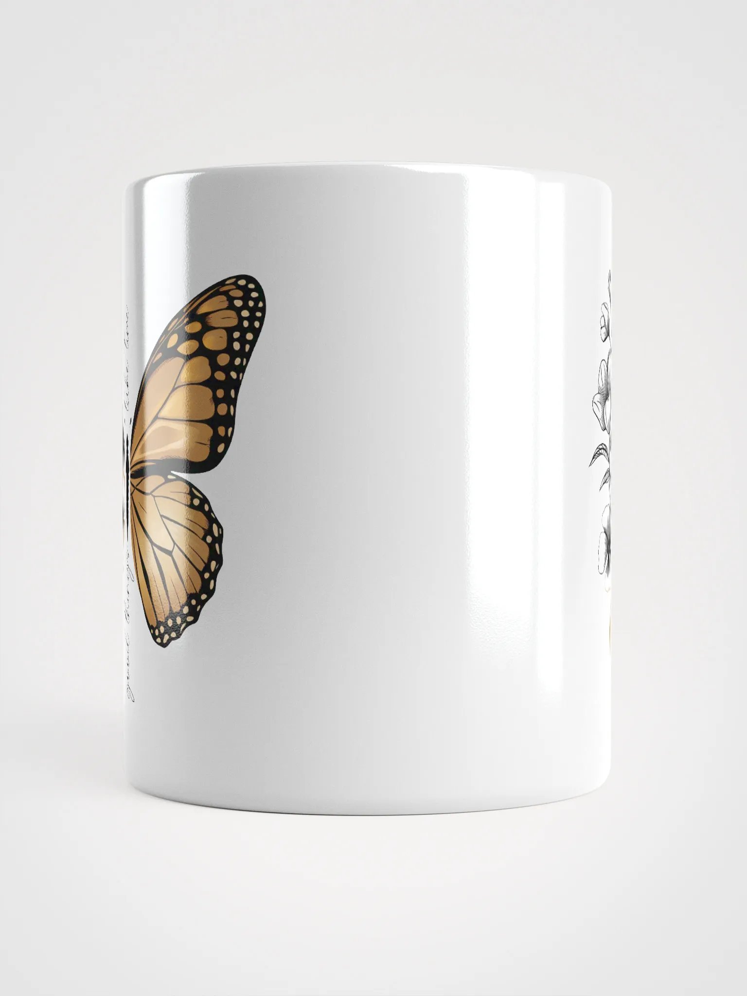 Butterfly Flower Good Things Take Time Mug product image (13)