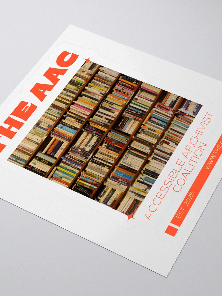 THE ACCESSIBLE ARCHIVIST BOOKSHELF STICKER product image (9)