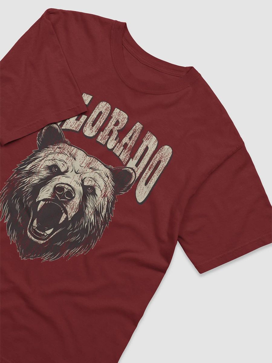 Colorado State Tee | Vintage-Style Grunge Western Shirt with an Angry Bear's Head product image (13)