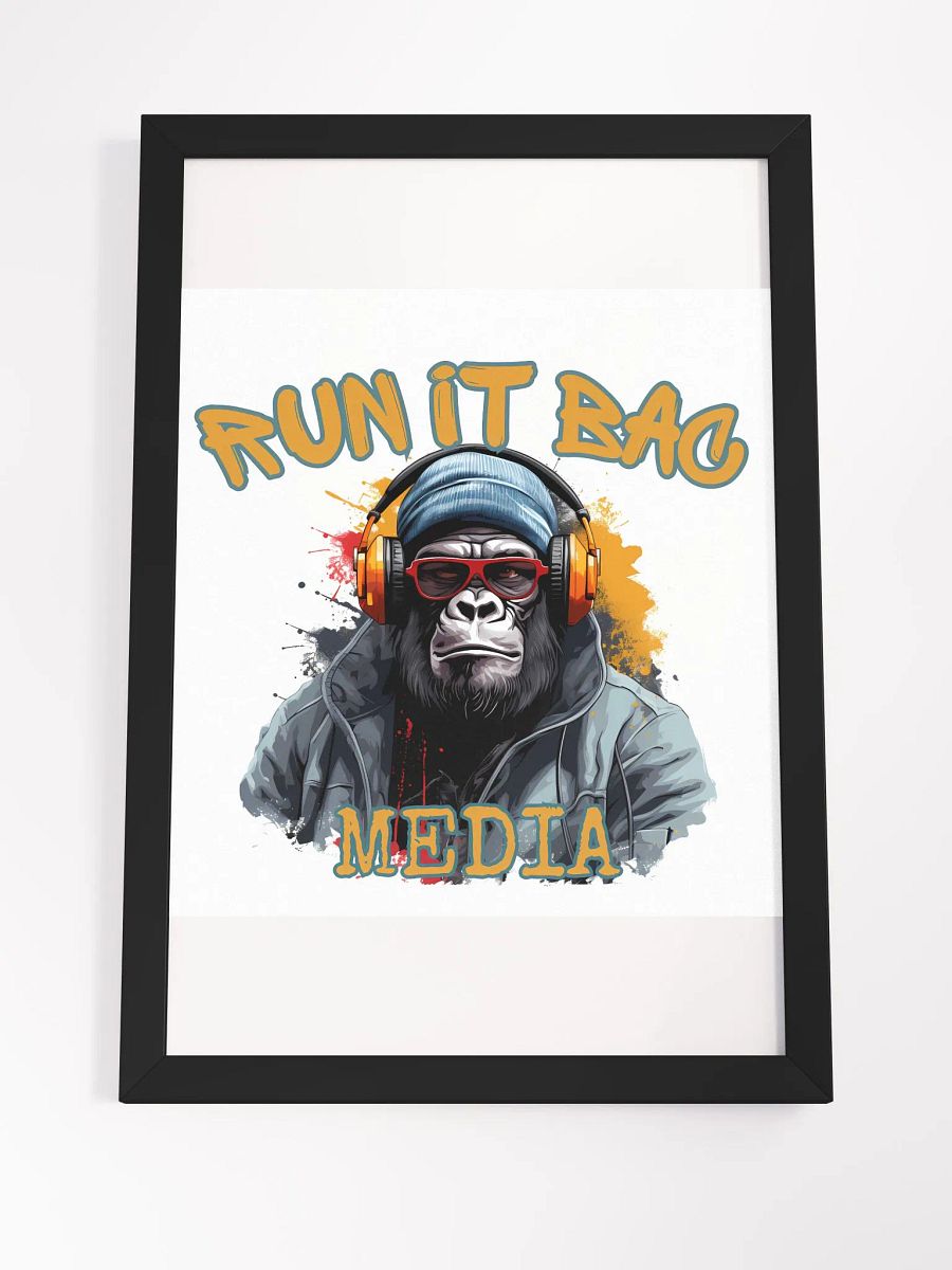 RUN It BAC Media Wall Poster White product image (7)