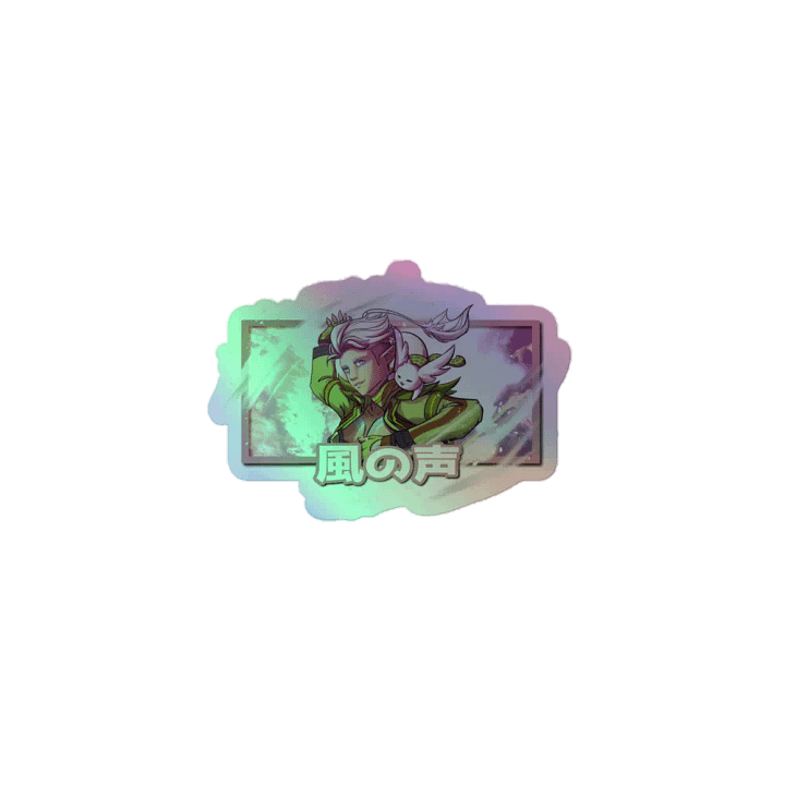 'Voice of the wind' Holographic Sticker product image (1)