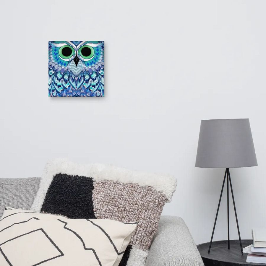 Fantasy Fractal Owl Art - v2 product image (10)