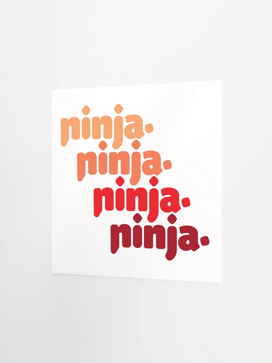 Orange Quad Ninja Poster product image (2)