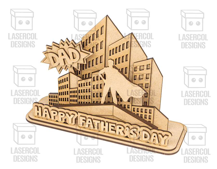 Father's Day Comic Gift Plaque (2 Sizes) - Laser Cut Files product image (5)