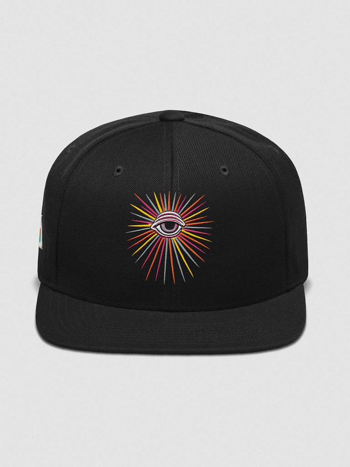Black PWR Radiating Eye Snapback product image (1)