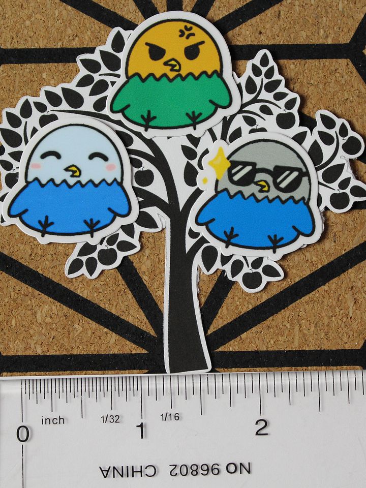 Chonky birb stickers product image (1)