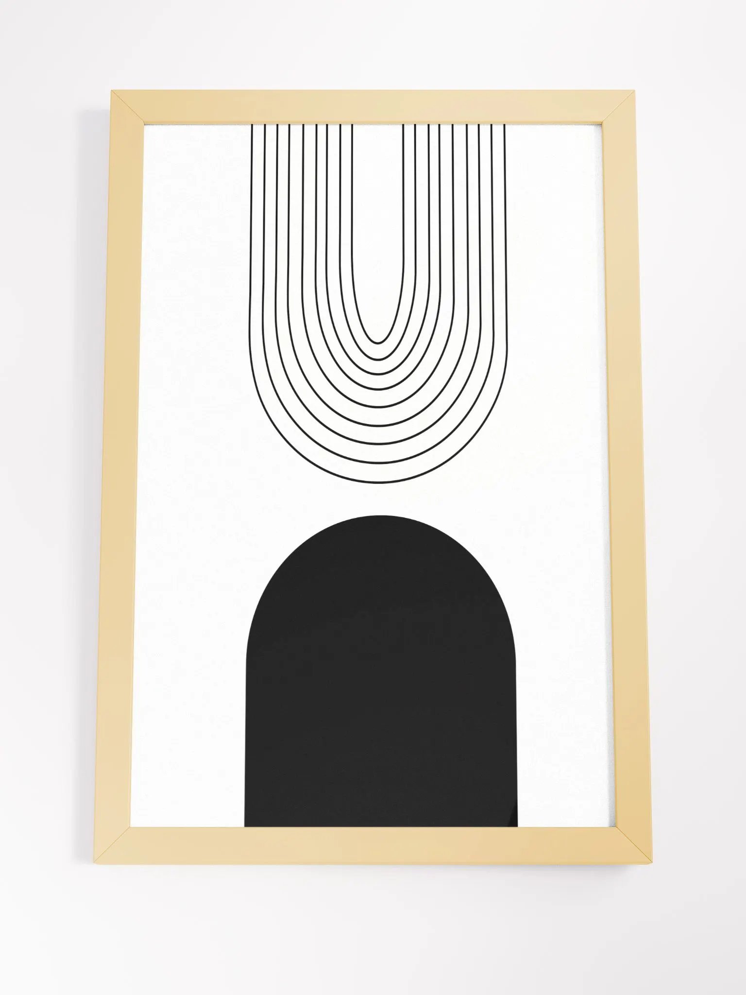 Minimalist Vase and Leaves Framed Poster product image (21)