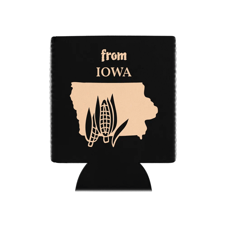 Sassy Iowa Stylized Can Cooler product image (1)
