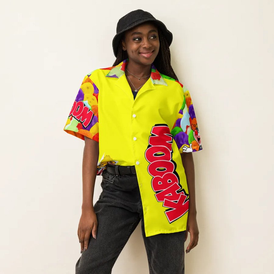 🥣 Saturday Morning Breakfast Kaboom! Hawaiian Button up 🥣 product image (8)