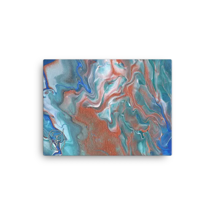 Metallic Orange Fluid Acrylic Canvas product image (2)