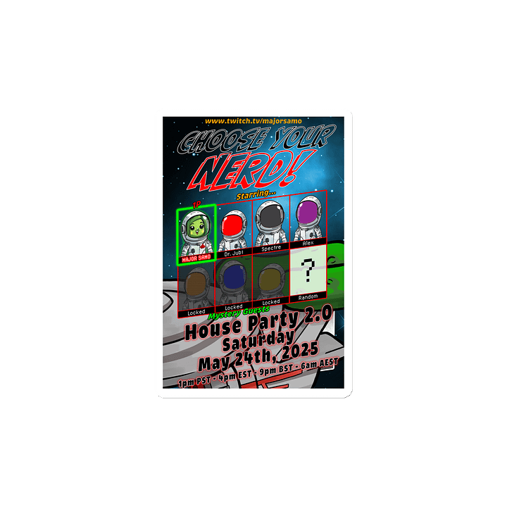 House Party 2.0: Choose Your Nerd Poster Magnet product image (2)