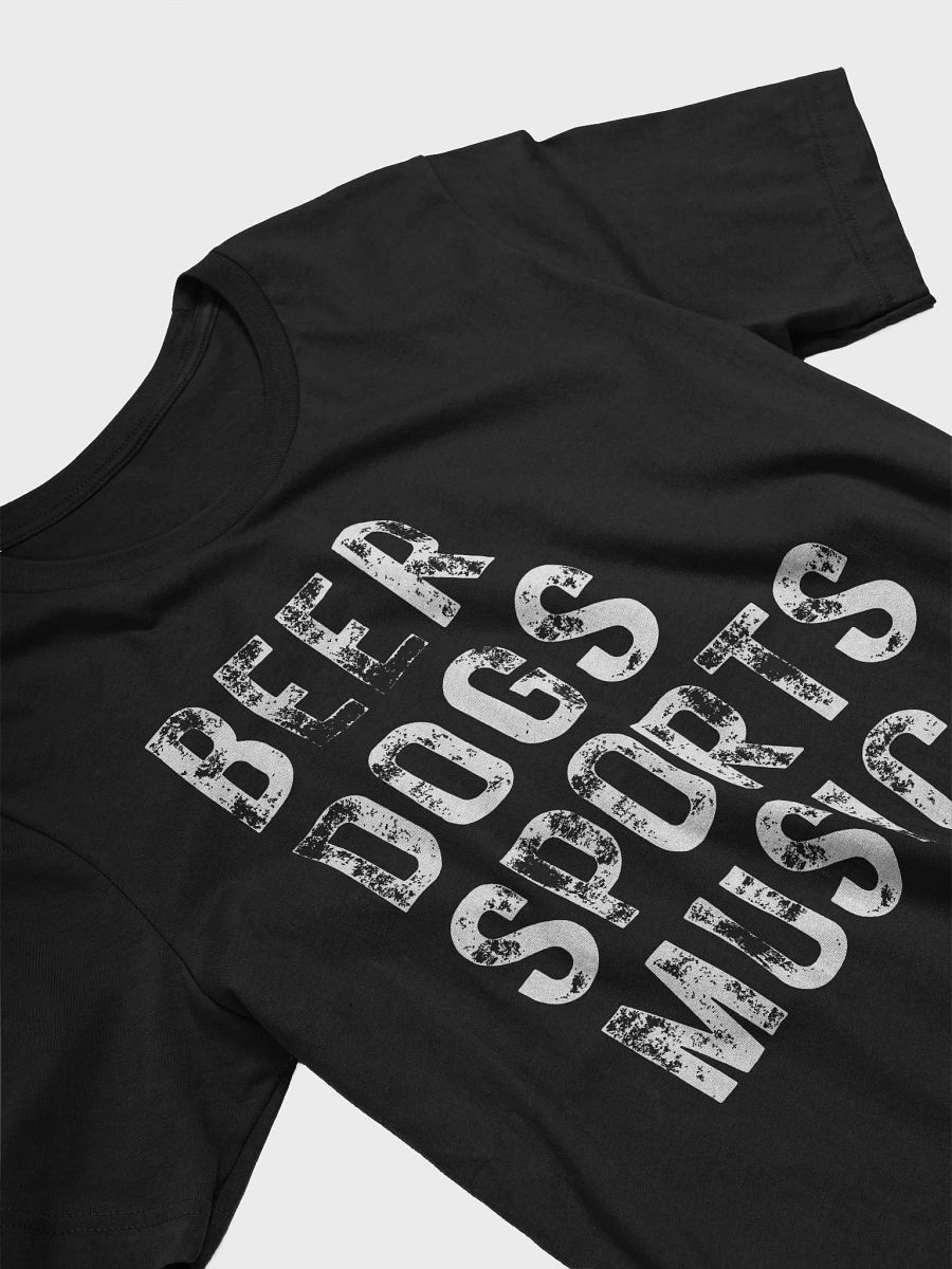 Beer Dogs Sports Music T-Shirt - Outrageously Fun Solid White BDSM Gift Tee product image (3)