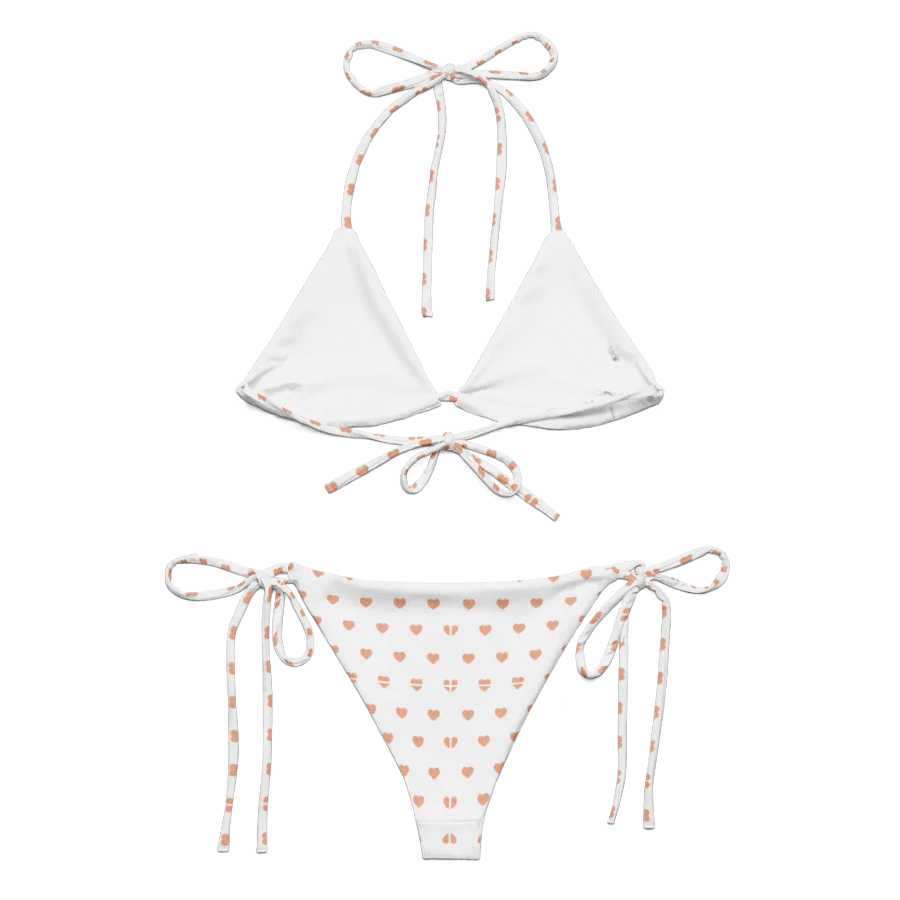 Pastel Heart Seamless Pattern String Bikini - v5 product image (6)