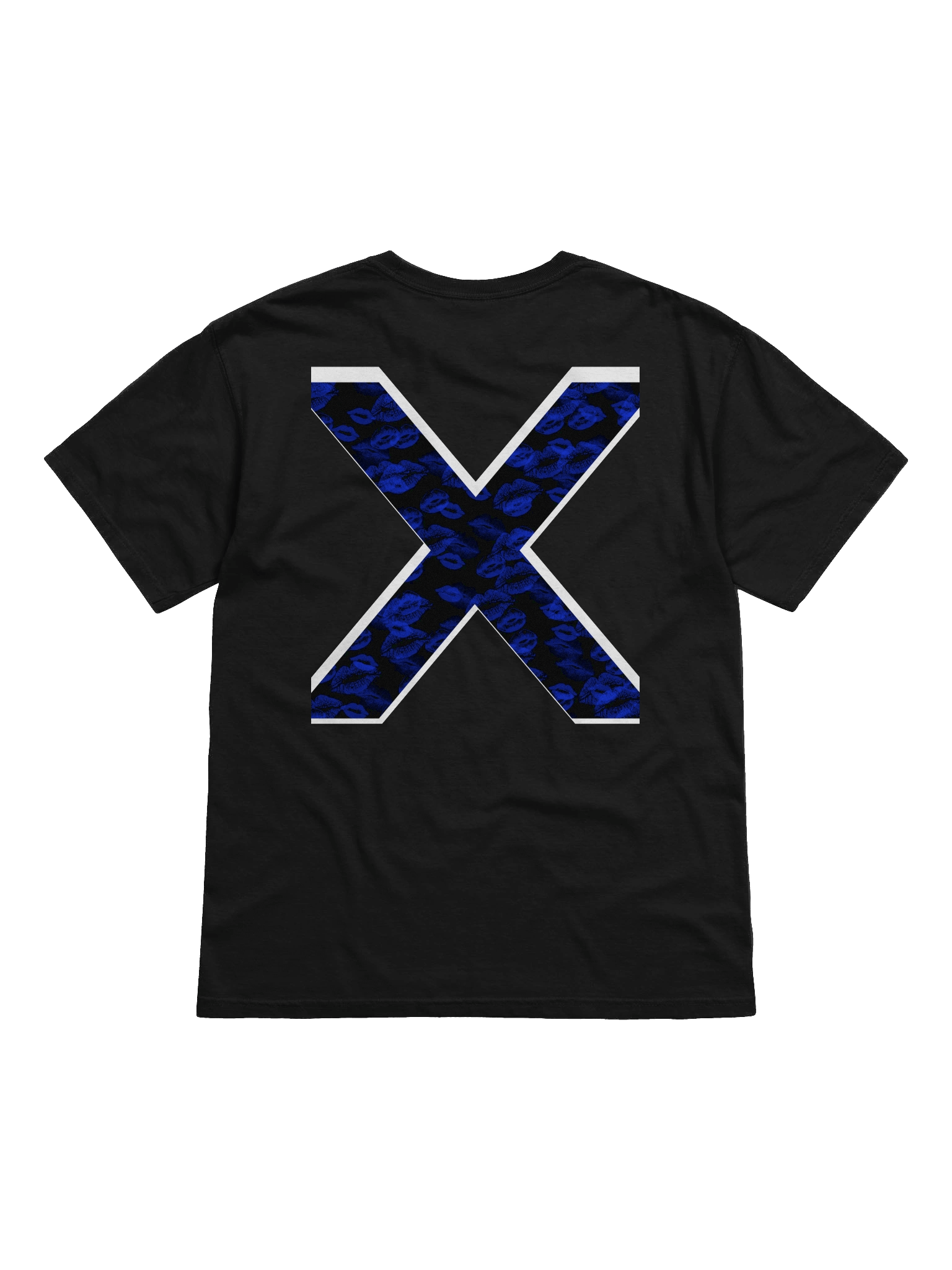 Black X Blue Lipstick Kisses | Shirt product image (1)