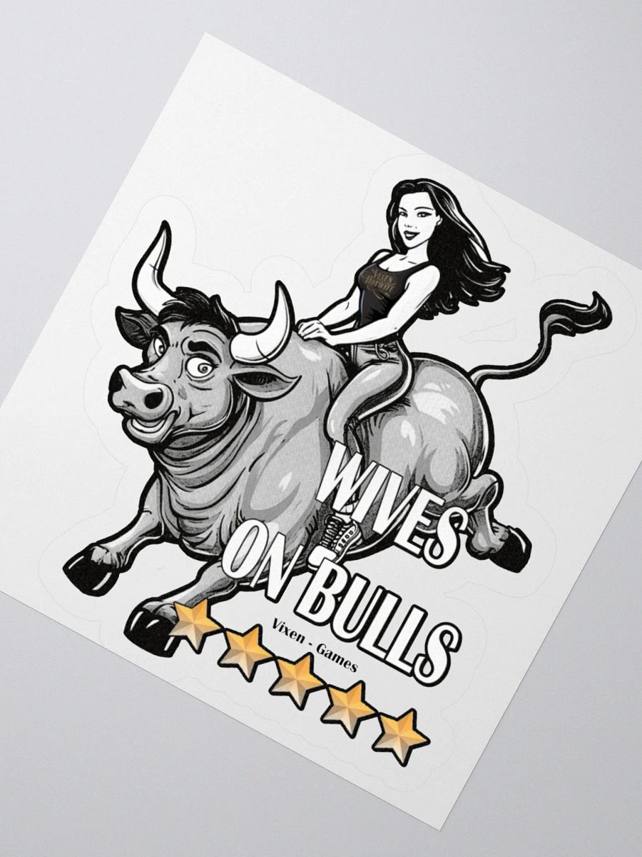 Wives On Bulls Five Stars 5 Stars Vinyl Sticker product image (6)