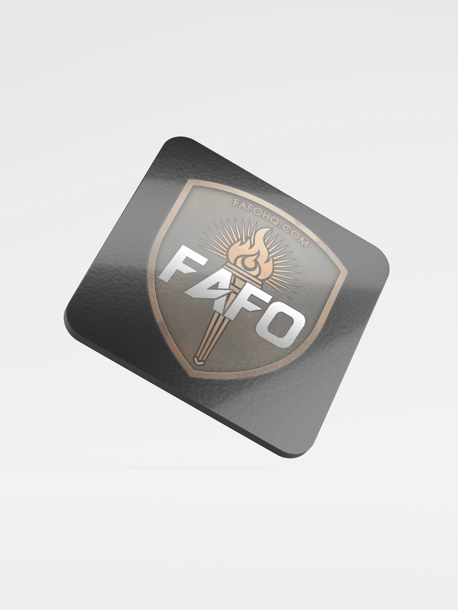 Funky FAFO Torch Emblem Coaster product image (1)