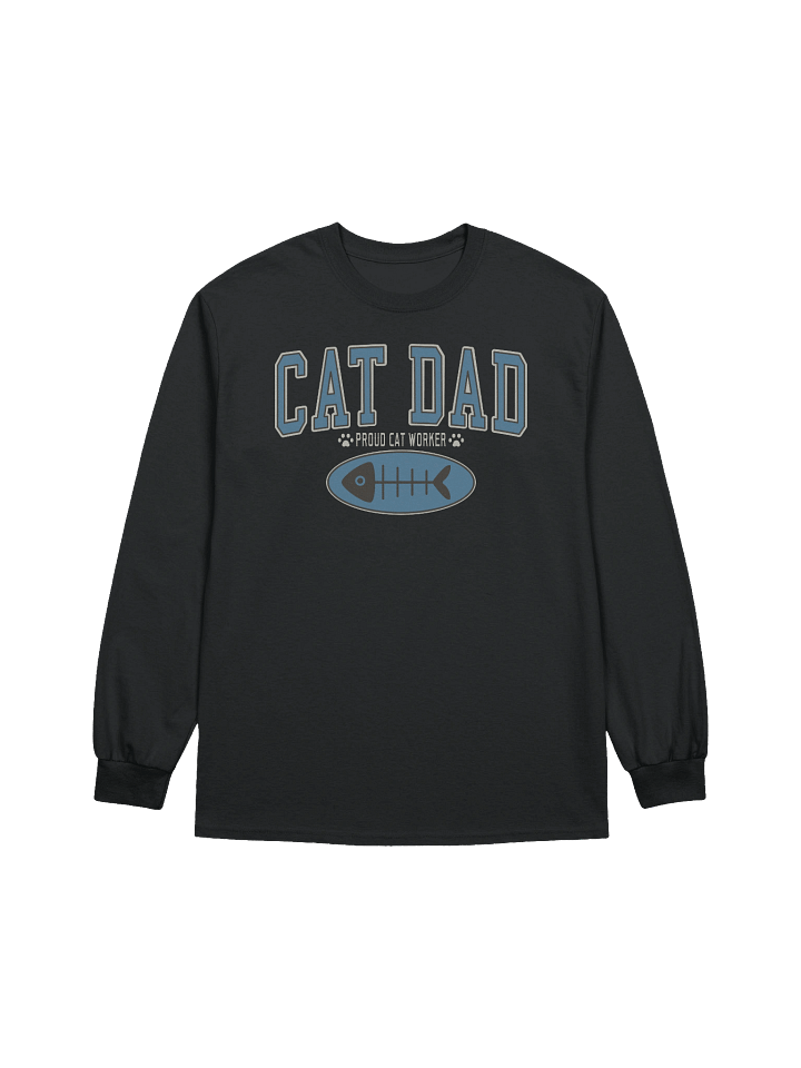 Cat Dad (Proud Cat Worker) 2 - Unisex Adult Long Sleeve T-shirt product image (1)