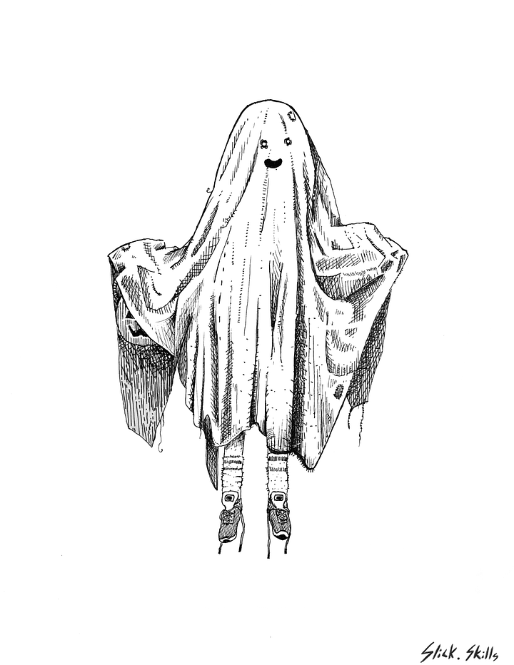 Bedsheet Ghost / "Ghosty Boi" Print product image (2)