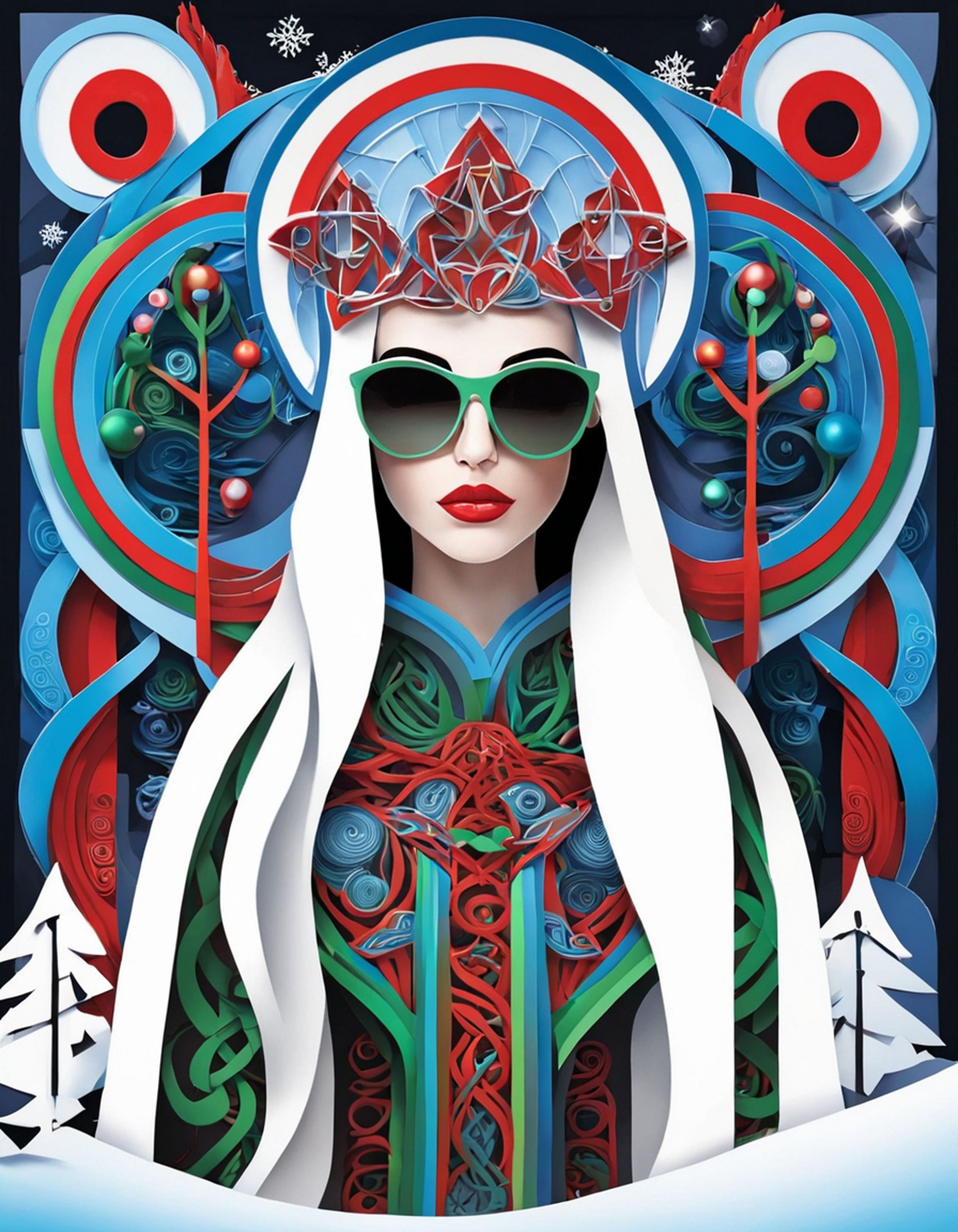 Winter Wiccan 03 - Instant Download product image (1)