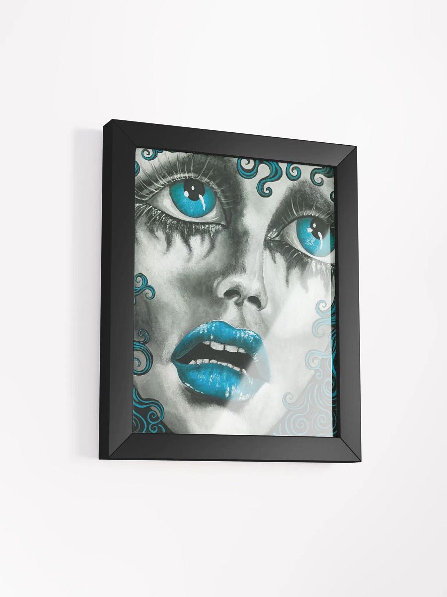 Fayette in blue framed print product image (2)