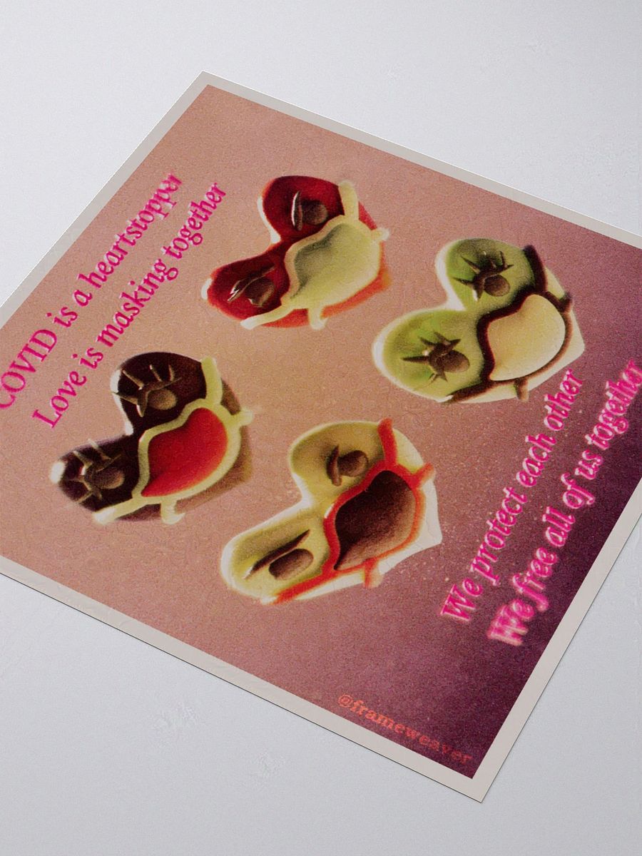 Love Is Masking Together big sticker product image (15)
