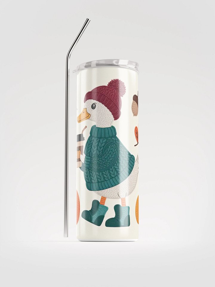 Quirky Autumn Goose Stainless Steel Tumbler product image (2)