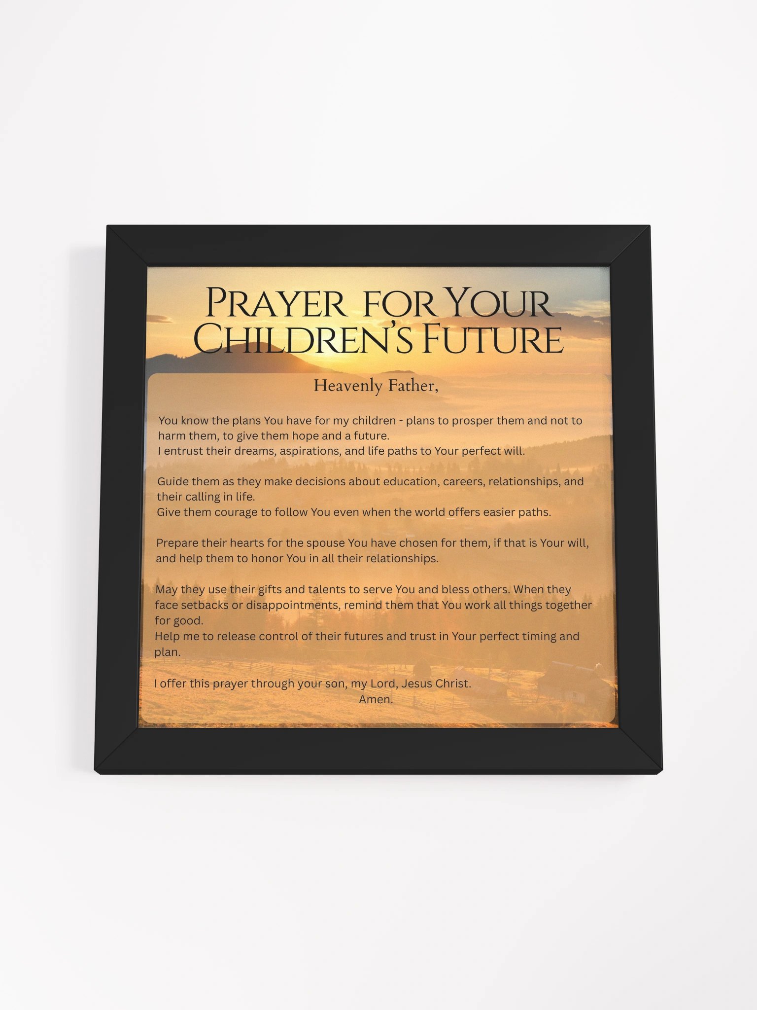 Prayer for your Children's Future - Square product image (4)