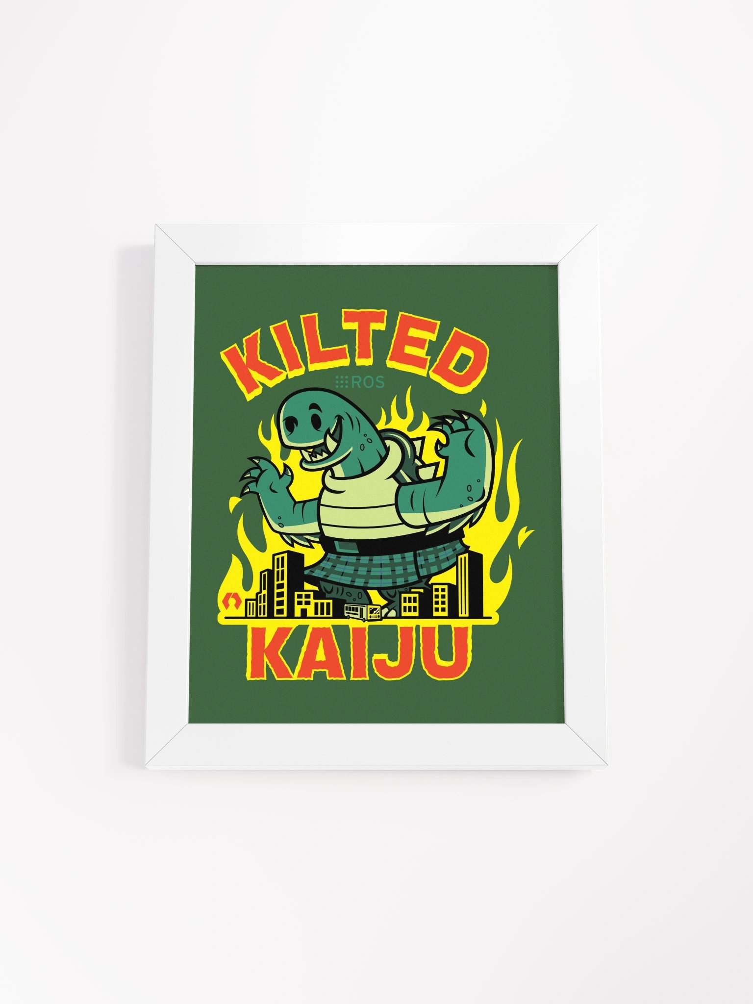 Kilted Kaiju framed poster product image (3)