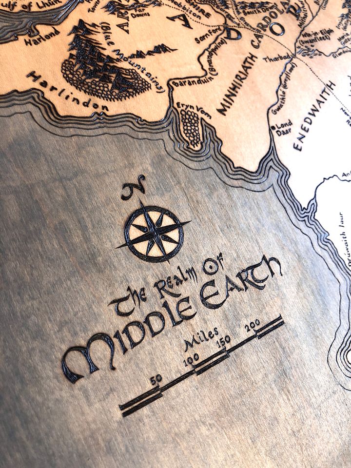 Middle Earth Map - 12" x 18" product image (2)