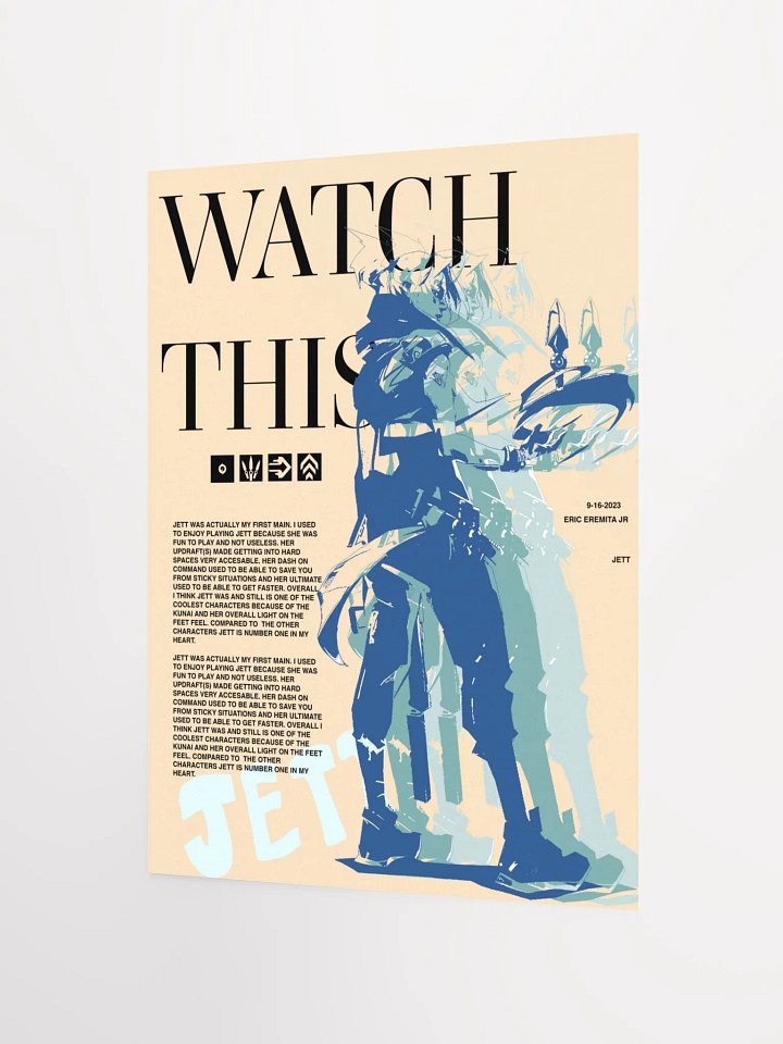 WATCH THIS - 12 x 16 poster product image (2)