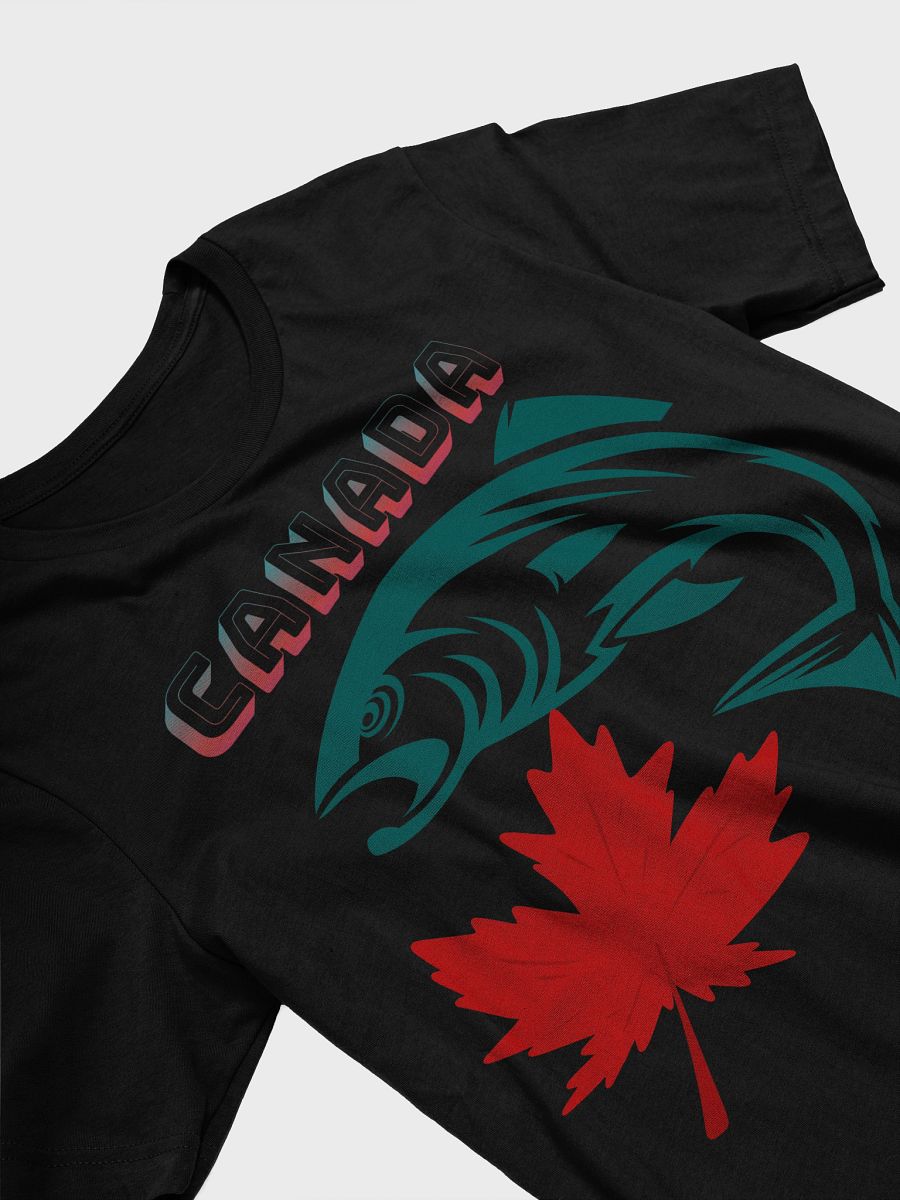 Canadian Maple Leaf and Fish Illustration T-Shirt product image (13)