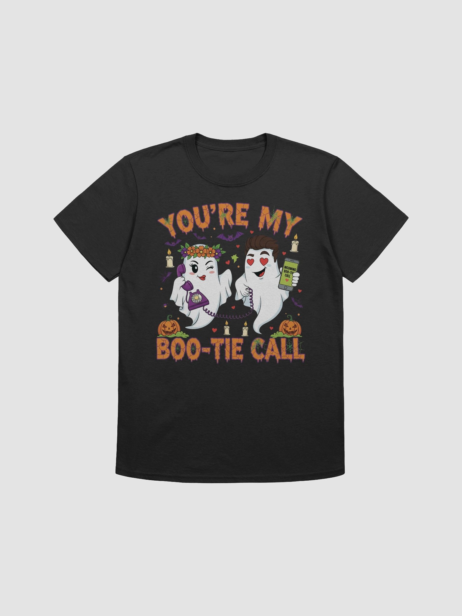Boo-Tie Call Ghosts Halloween Unisex T-Shirt product image (2)