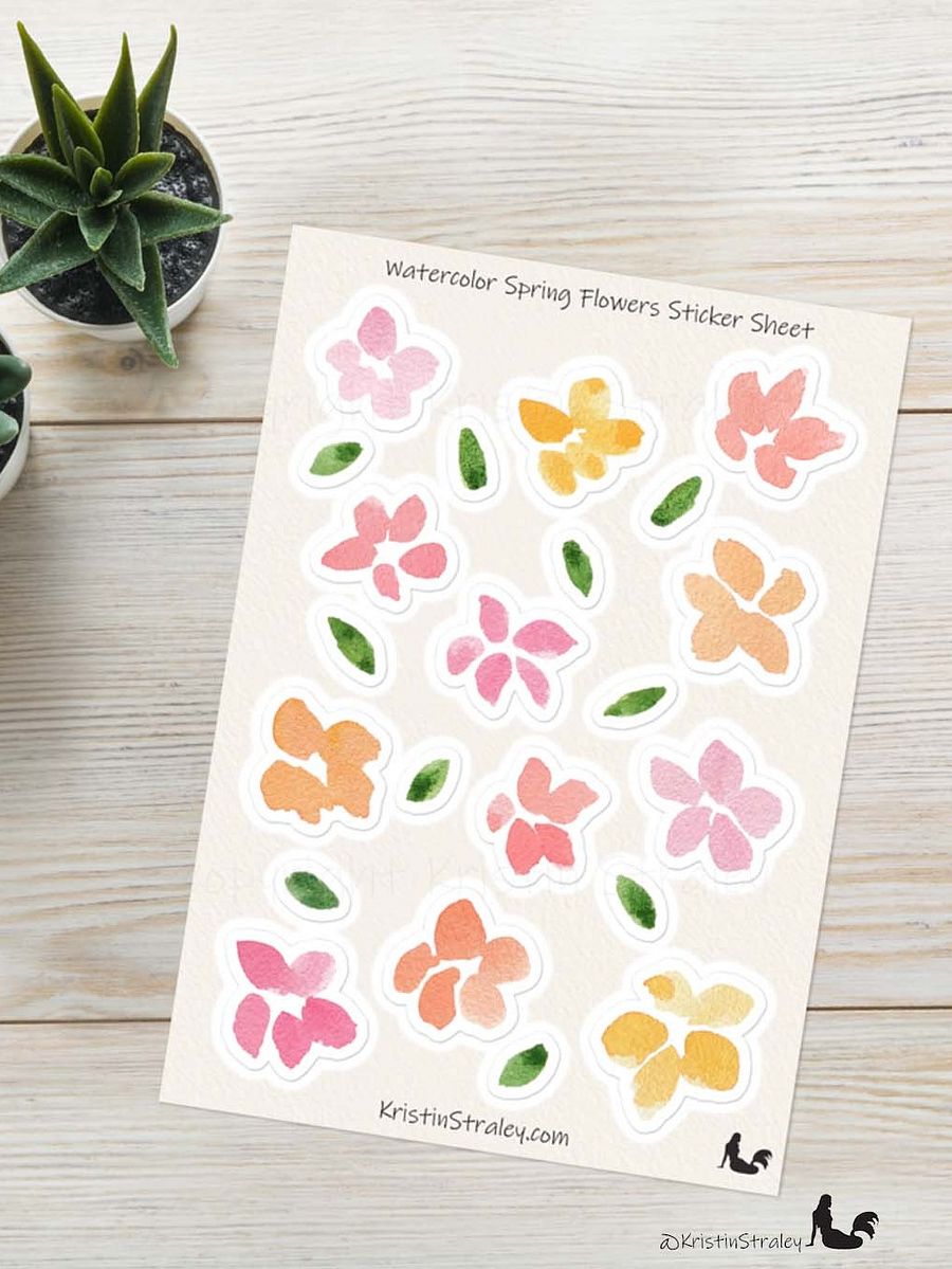 Spring Flowers Sticker Sheet product image (4)