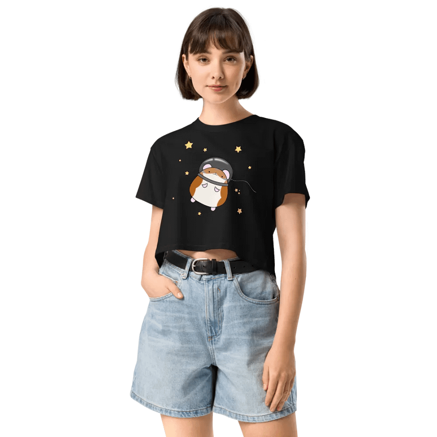 Space Hamster Premium Crop Tee product image (5)