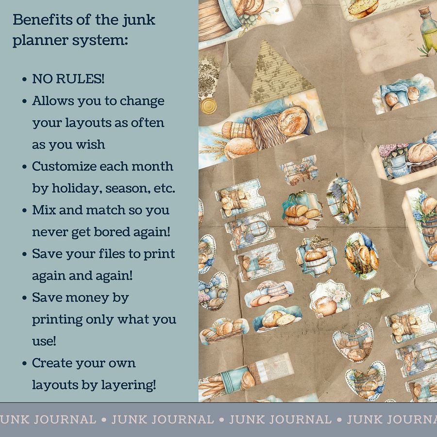 For The Love of Bread - Junk Journal Bundle V3 product image (5)