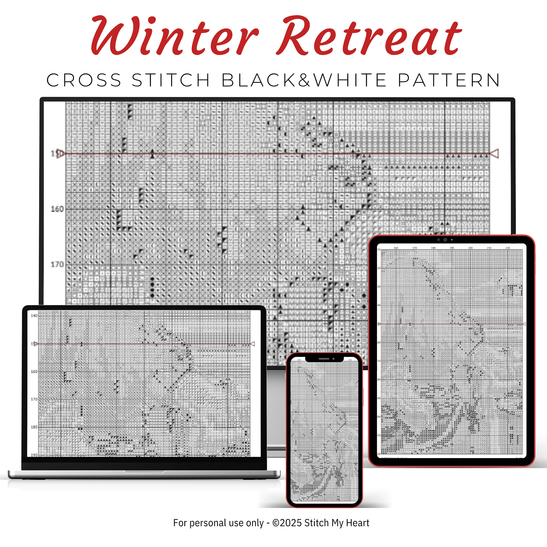 Winter Retreat Cross Stitch Pattern product image (4)