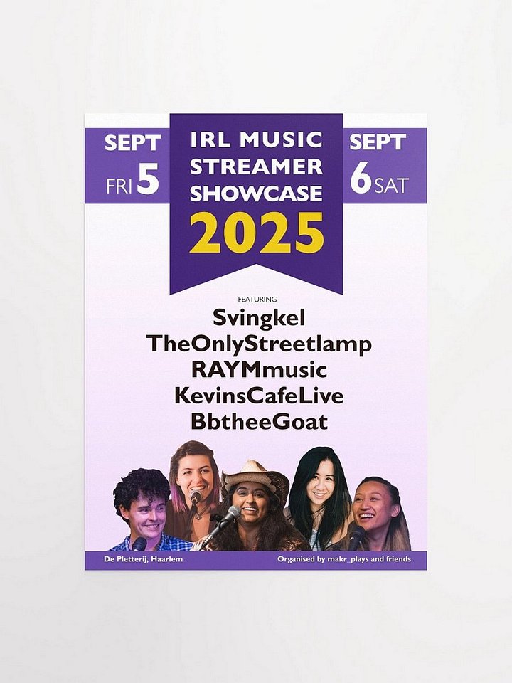 Signed Showcase 2025 Poster (IRL Pickup Only!) product image (1)