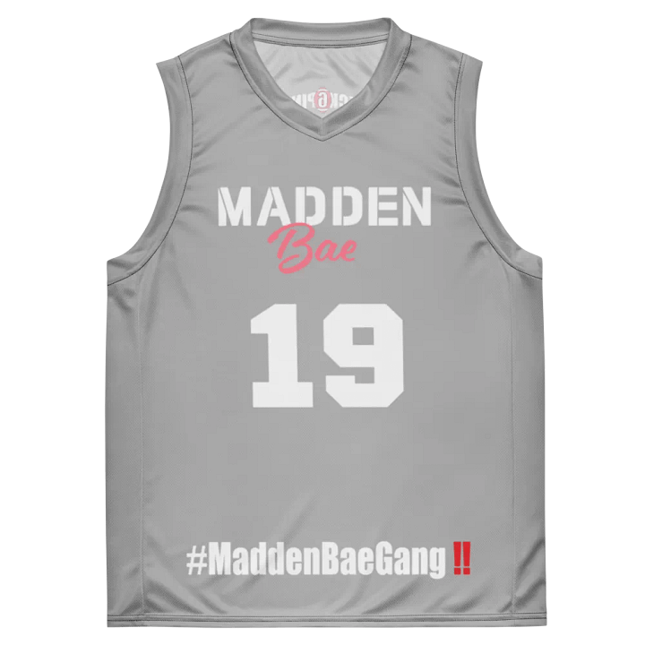 Madden Bae Jersey 👨‍🎨 (Gray + White Logo) product image (1)
