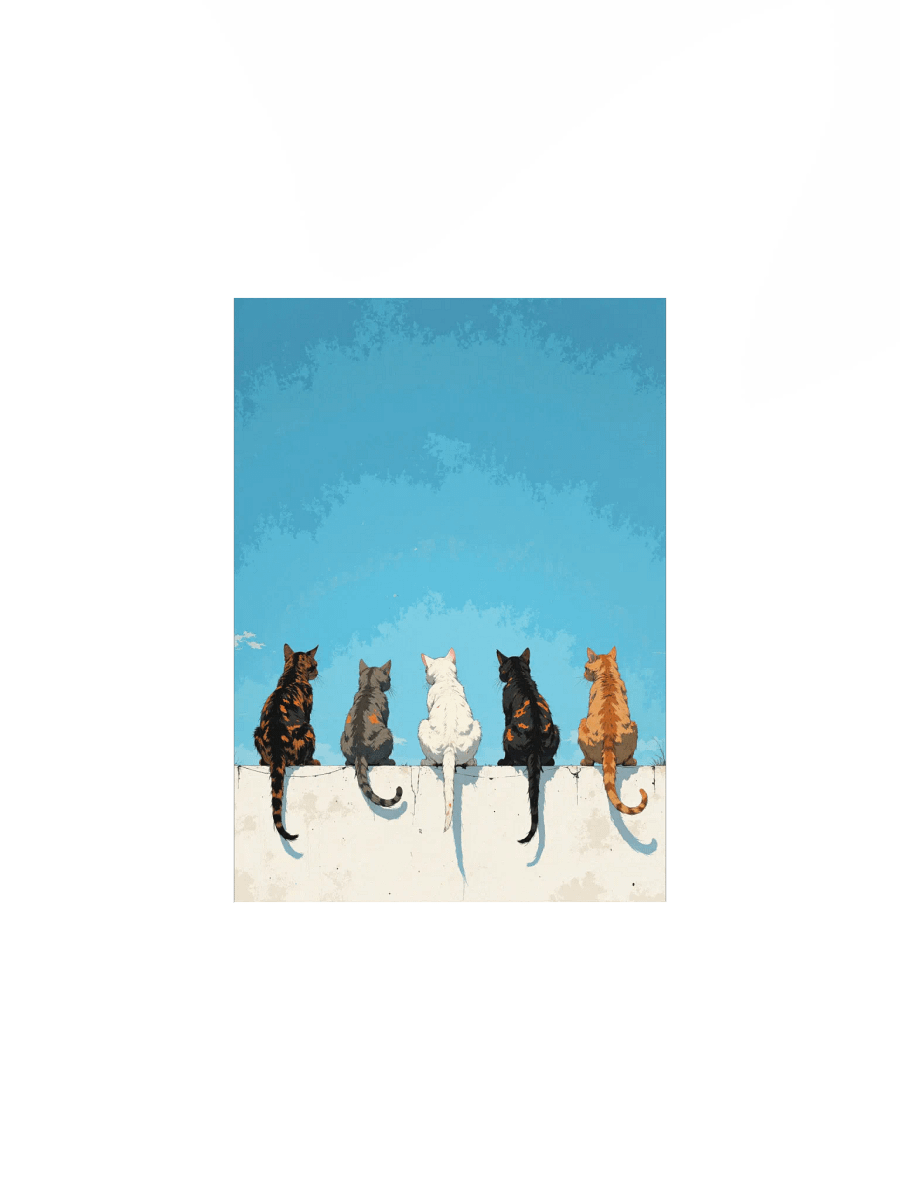 Cats Gathering Poster Print product image (5)