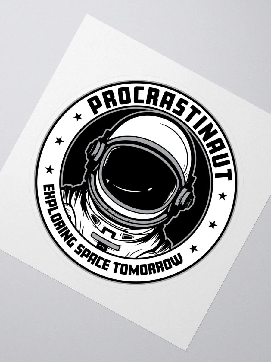 Procrastinaut Sticker – For Space Lovers Who Take It Slow product image (5)