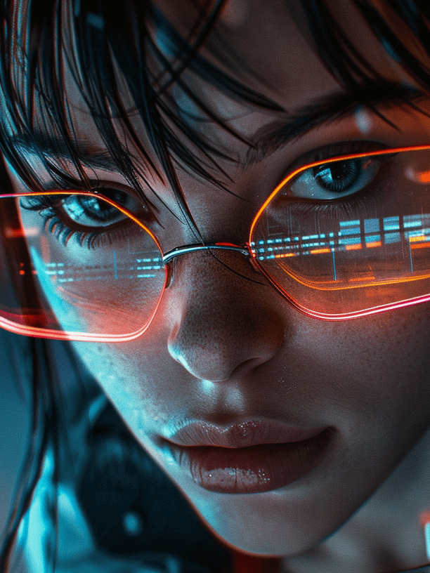 Sci Fi Cyberpunk Software Developer Girl product image (1)