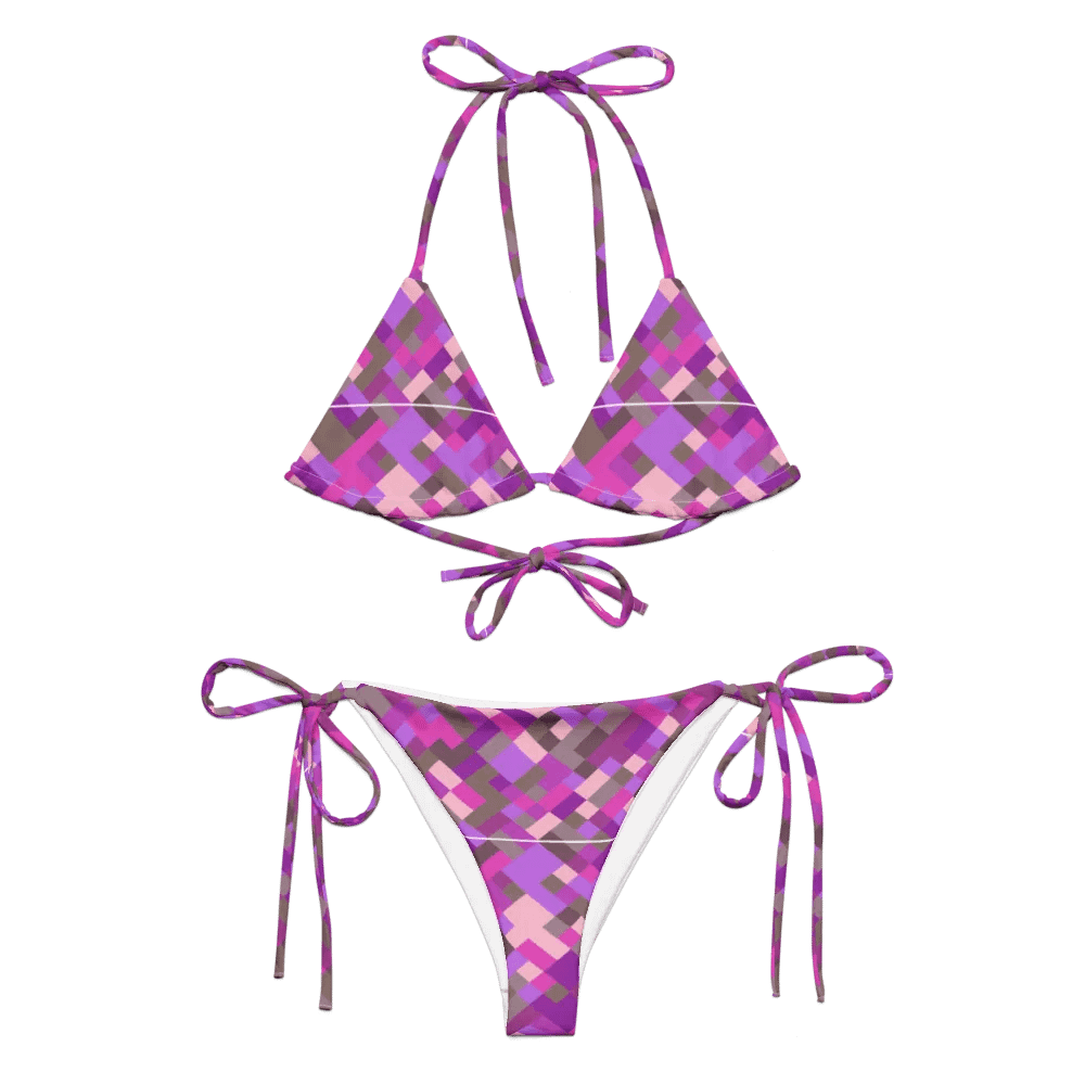 Colorful Mosaic Pattern Design String Bikini - v4 product image (6)