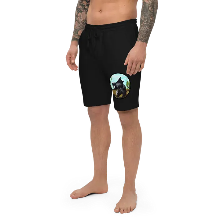 Mermeow Tuxedo Fleece Shorts product image (2)