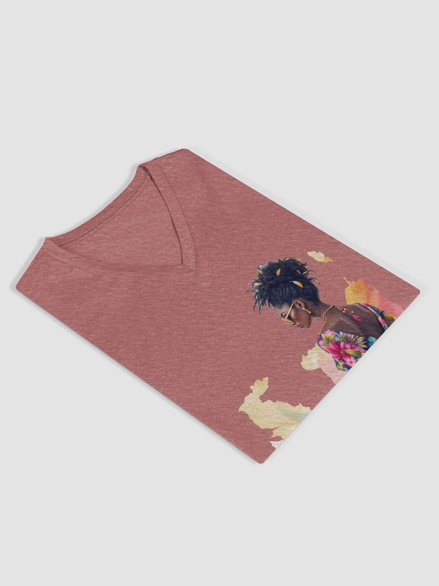 Tropical Blossom Relaxed V-Neck Tee product image (4)