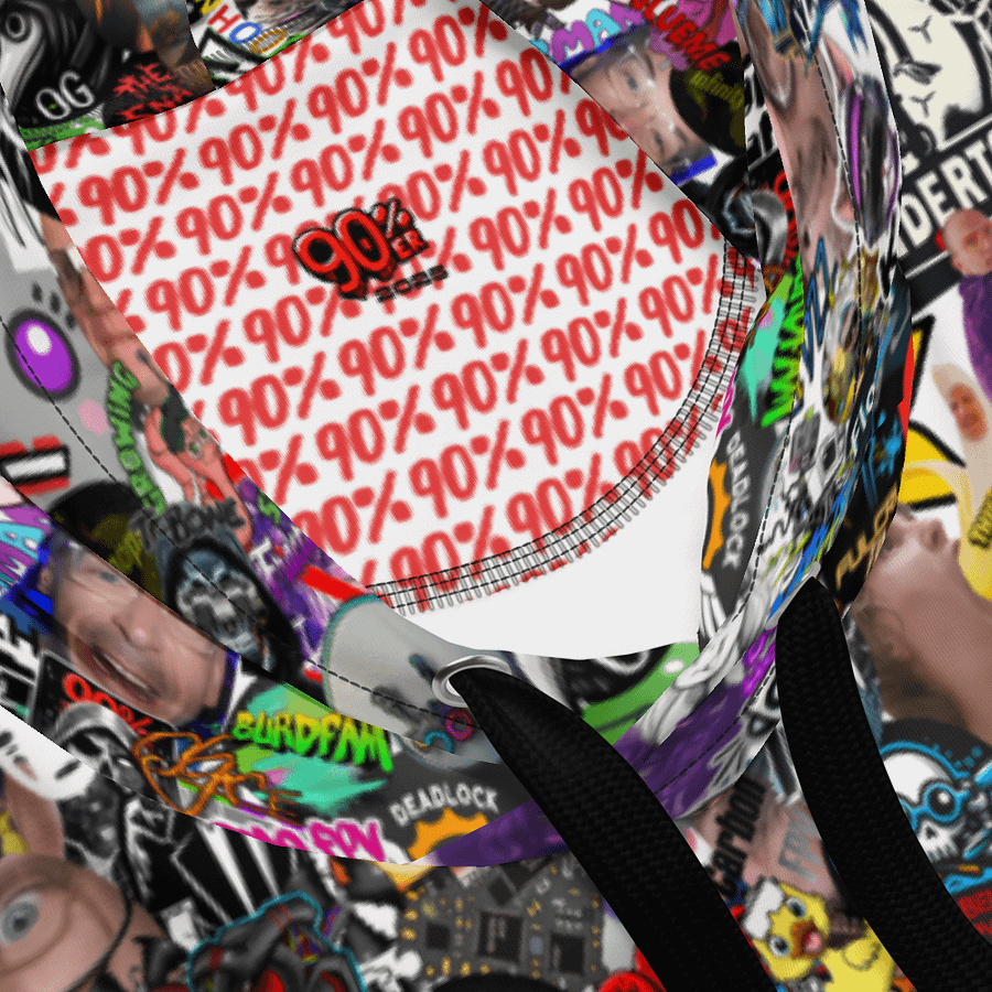 90%er Sticker Bomb Hoodie product image (4)